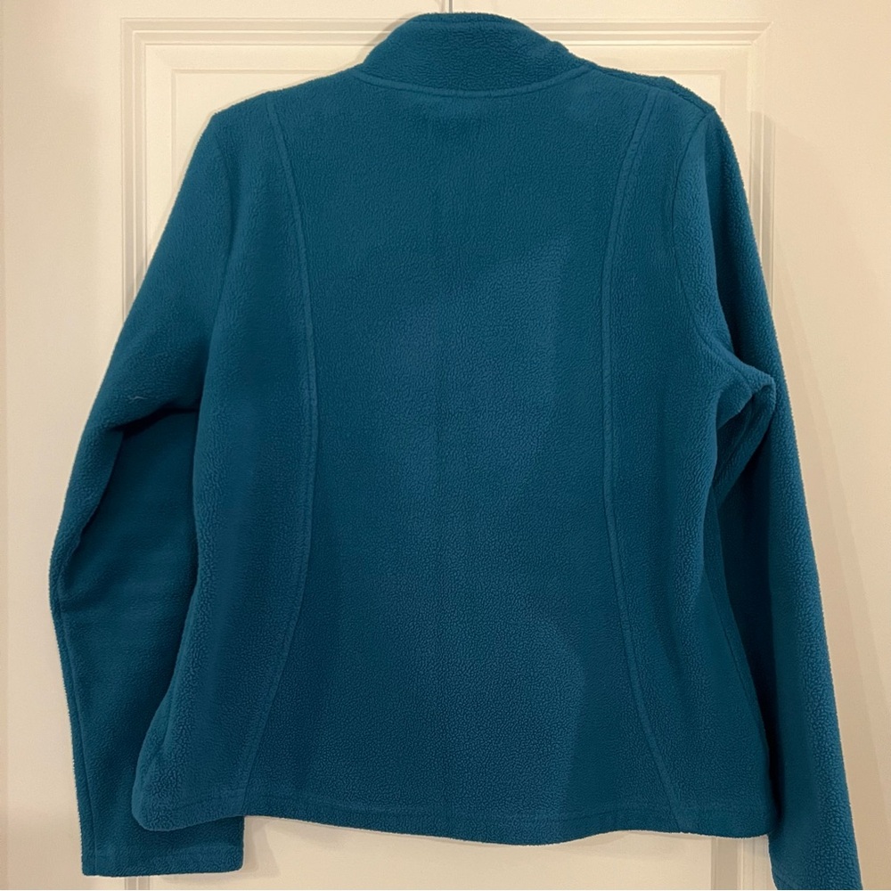Women’s Merona Full-Zip Blue/Teal Fleece - Picture 4 of 7